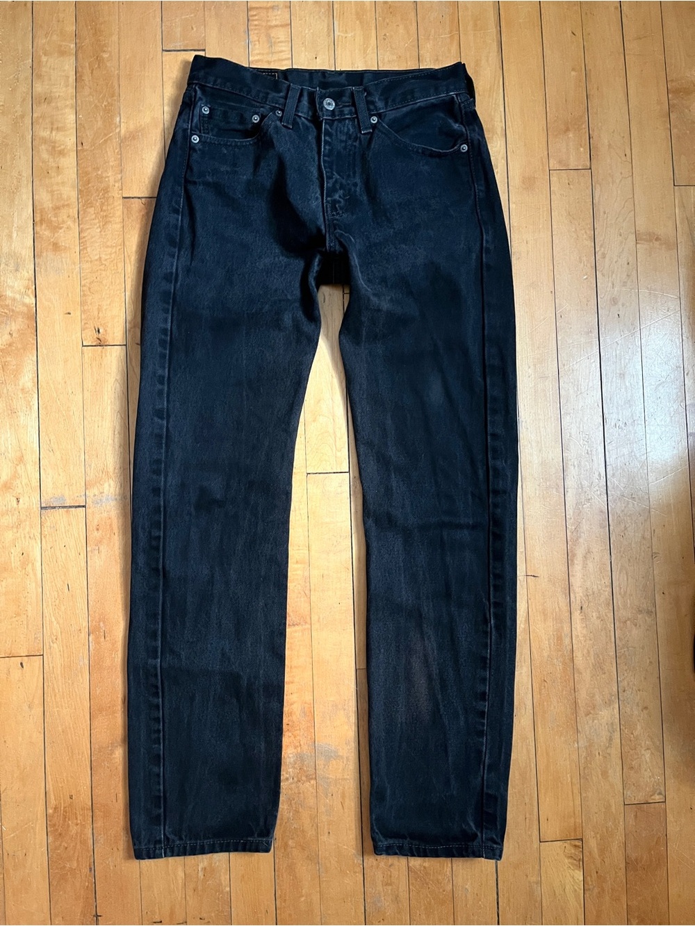 Levi's 505 Black Straight Leg Jeans